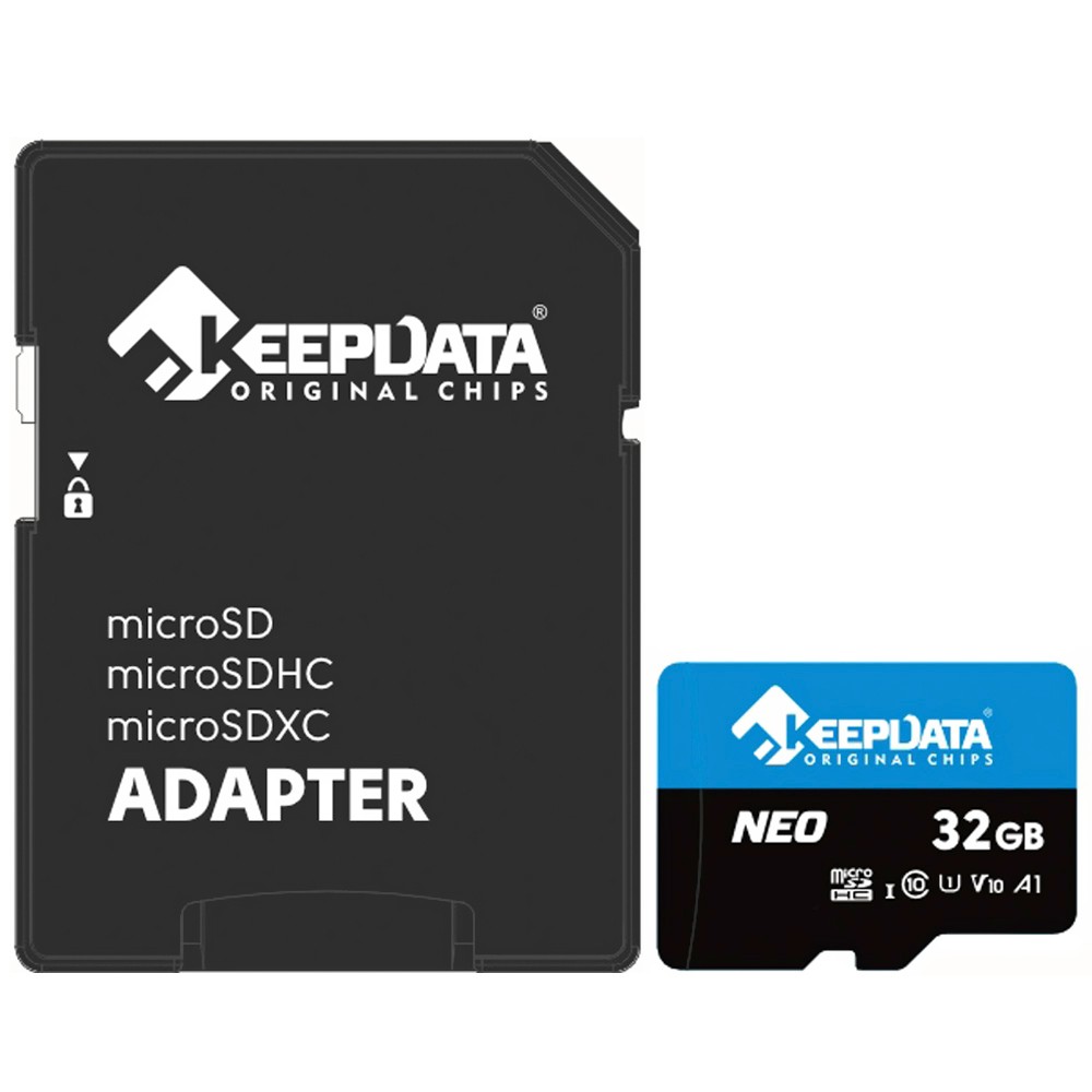 Cartão de Memória 32GB Keepdata Neo C10 MicroSD Classe 10 com Adaptador