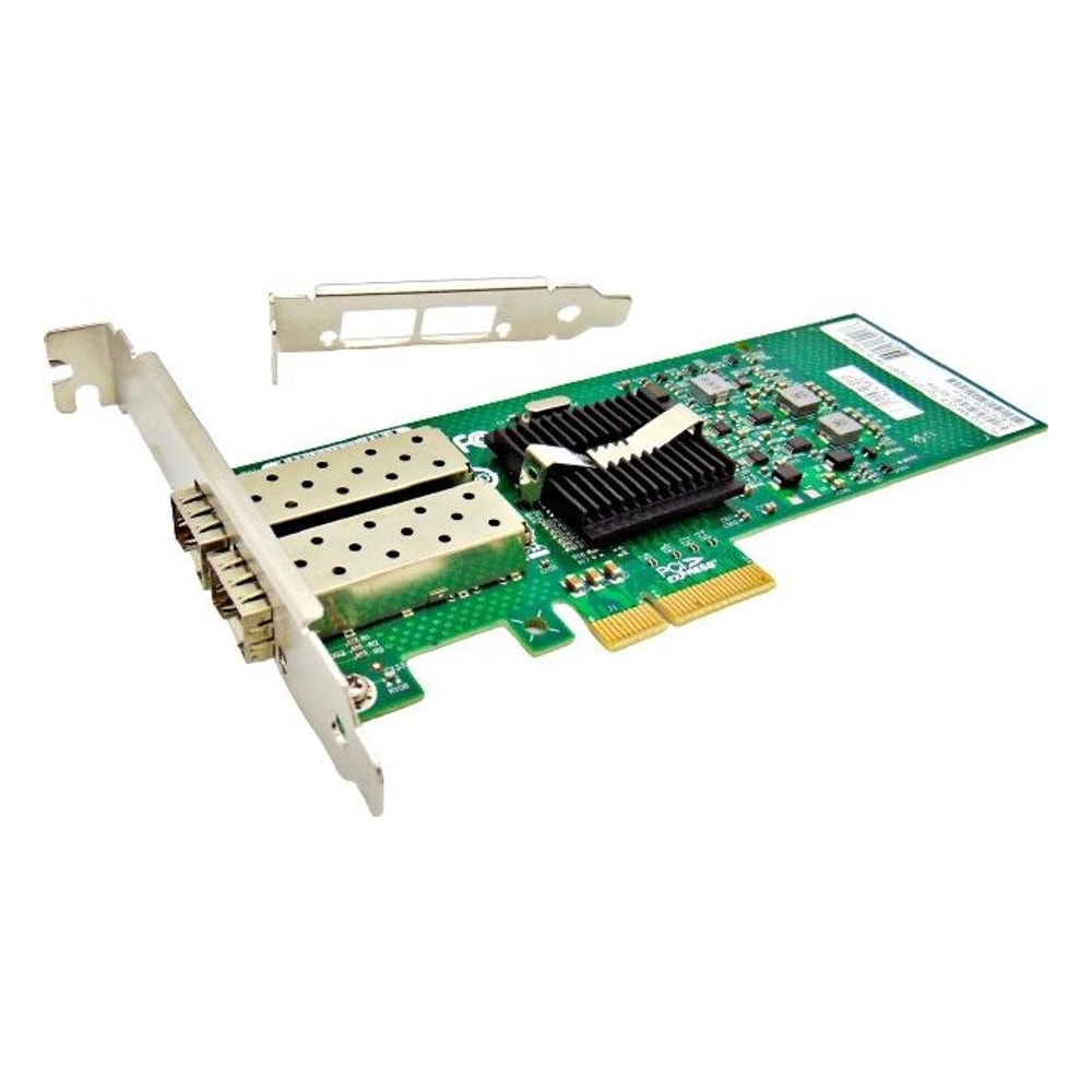 Placa de Rede PCI Express Intel 82576EB-2 2 Portas SFP 1Gbps Gigabit Servidor Fibra Óptica Interna
