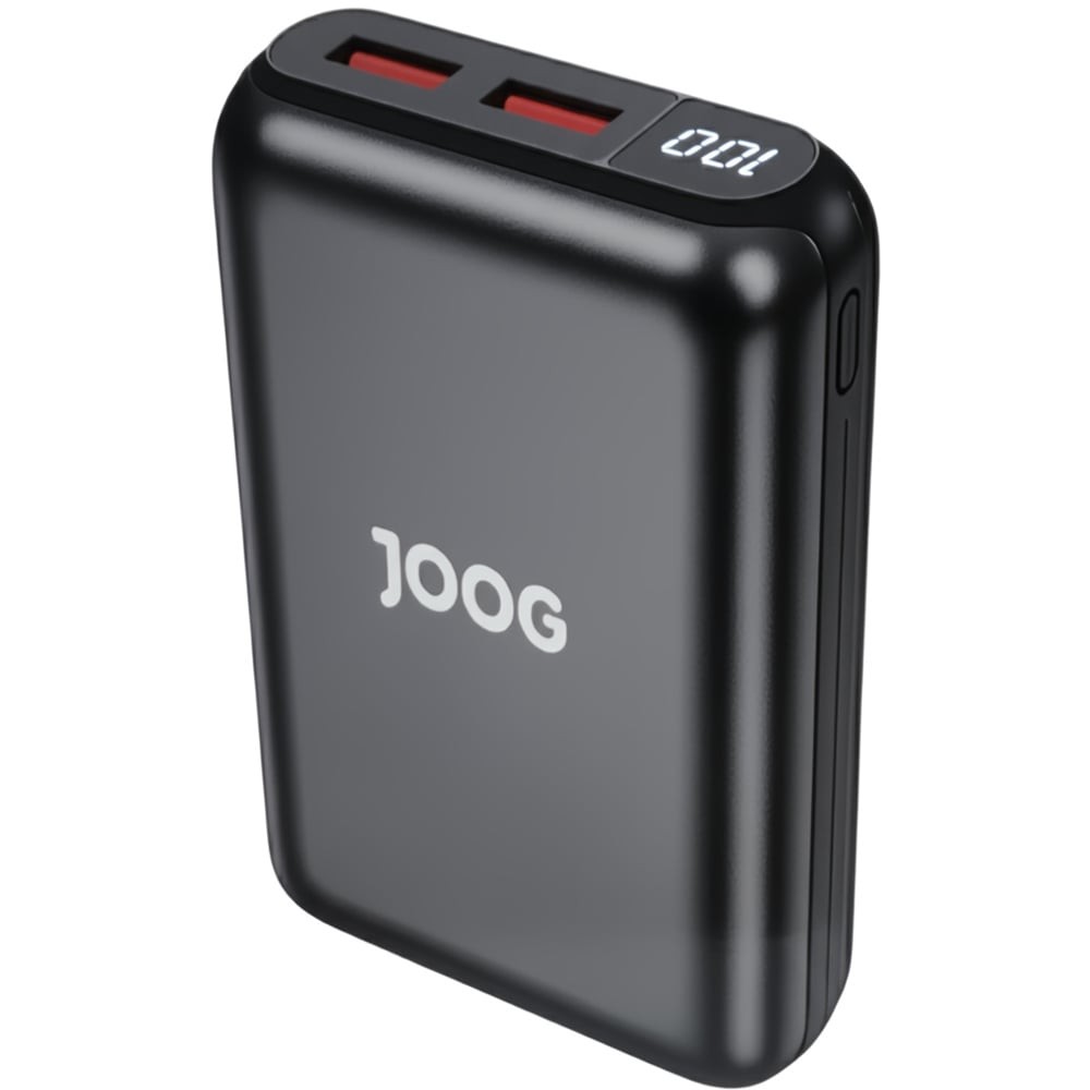 Carregador Portátil Joog Power Bank PB22W20K 20.000mAh QC 3.0 Carga Rápida Display Digital USB-C Power Delivery Bateria Externa Preto