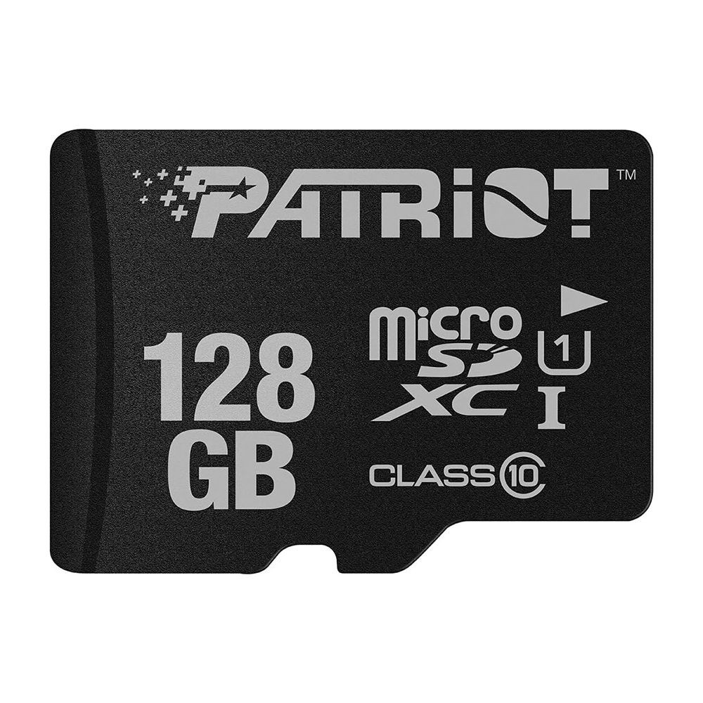 Cartão de Memória Micro SD Patriot LX Series PSF128GMDC10 128GB Class 10 U1 Full HD com Adaptador SD