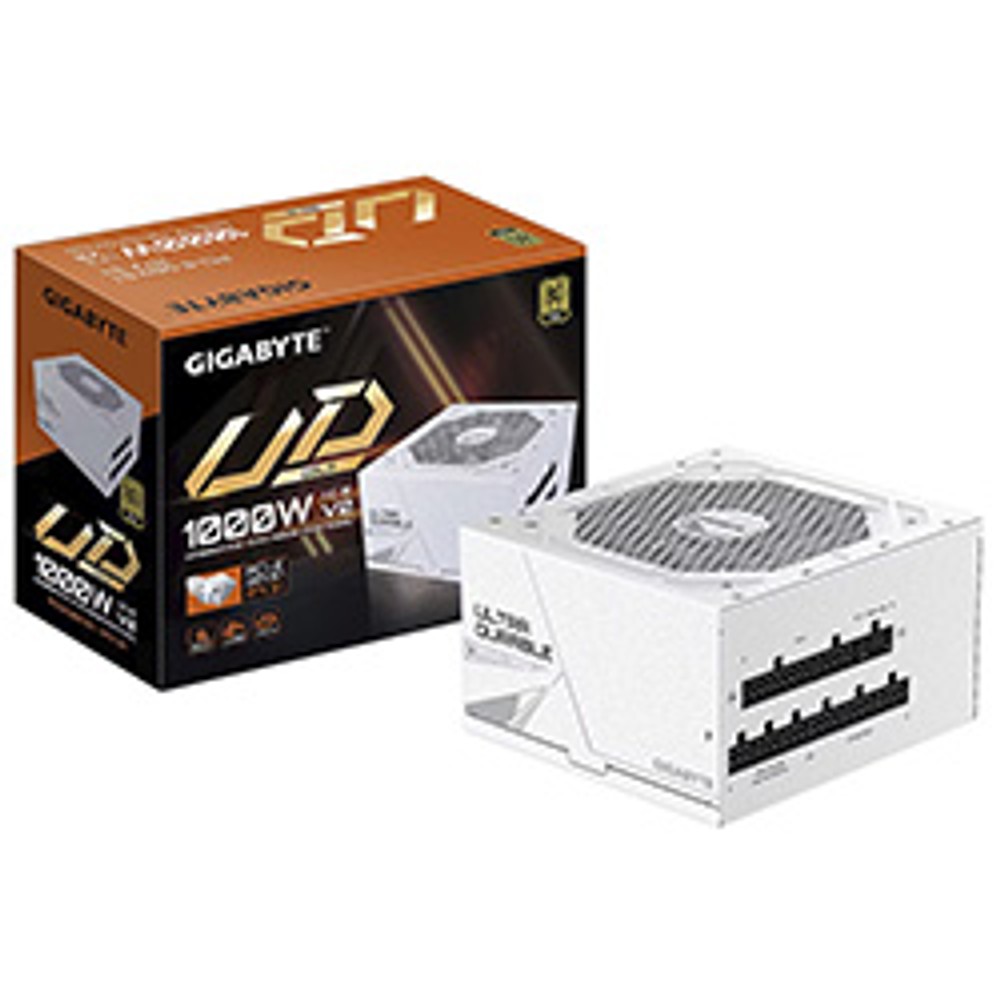 Fonte 1000W Gigabyte UD1000GM Ice ATX 3.1 Modular 80 Plus Gold Branca