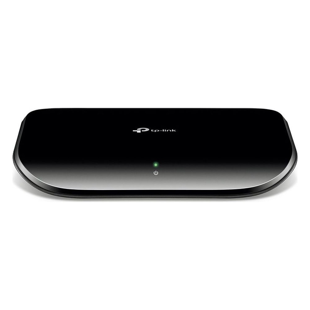 Switch TP-Link TL-SG1005D 5 Portas Gigabit 10/100/1000 Mbps Não Gerenciável Metal Preto Ideal Rede Doméstica Escritório