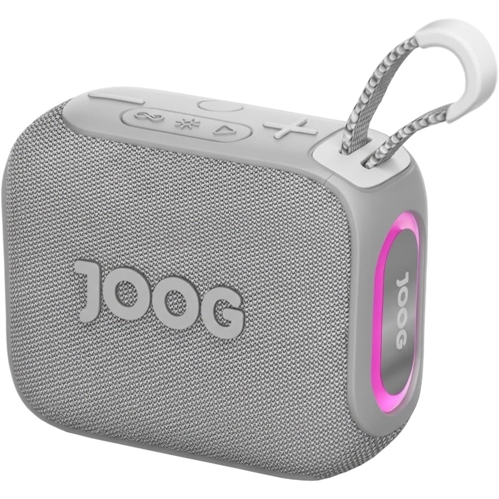 Caixa de Som Joog Pair S 10W Bluetooth 5.0 TWS IPX6 À Prova D'água Portátil Som Estéreo Branco Homologado Anatel