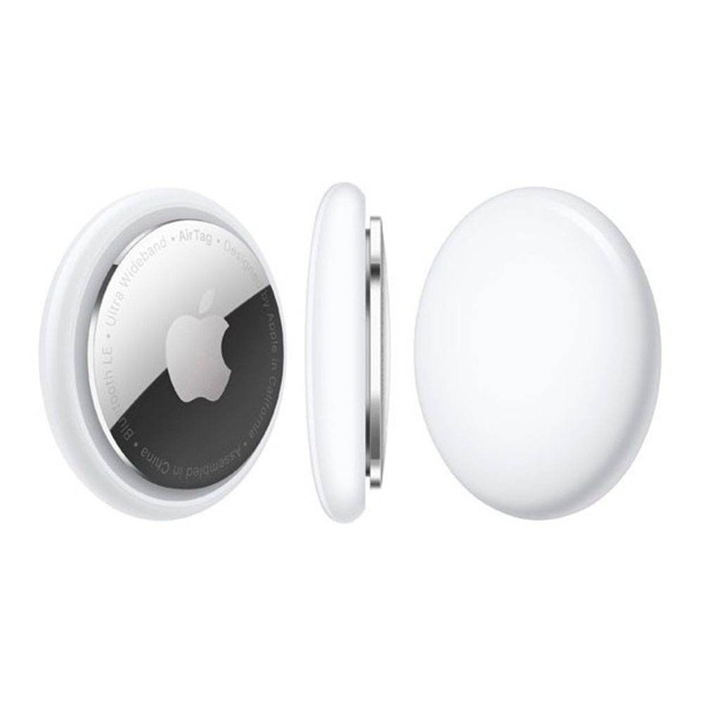 Rastreador Apple AirTag MFE94LL/A Bluetooth Localizador Chaves Objetos iOS Rastreamento Preciso Branco Prata