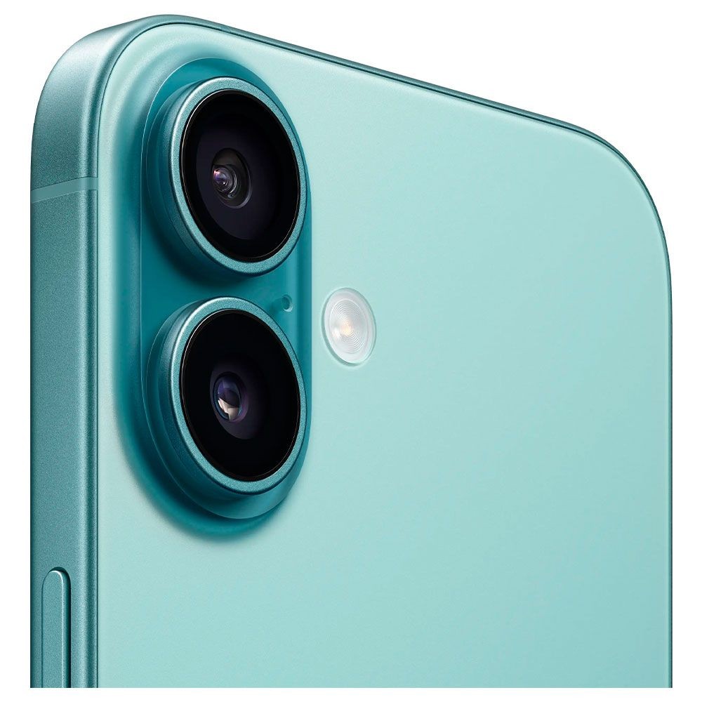 Smartphone Apple iPhone 16 A3081 128GB Teal Americano Tela 6.1 Super Retina Câmera 48MP Apple Intelligence Face ID