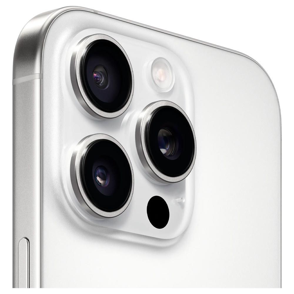 Smartphone Apple iPhone 16 Pro MYMA3LL/A 128GB White Titanium A3083 5G iOS Câmera Tripla 48MP Tela 6.3 OLED
