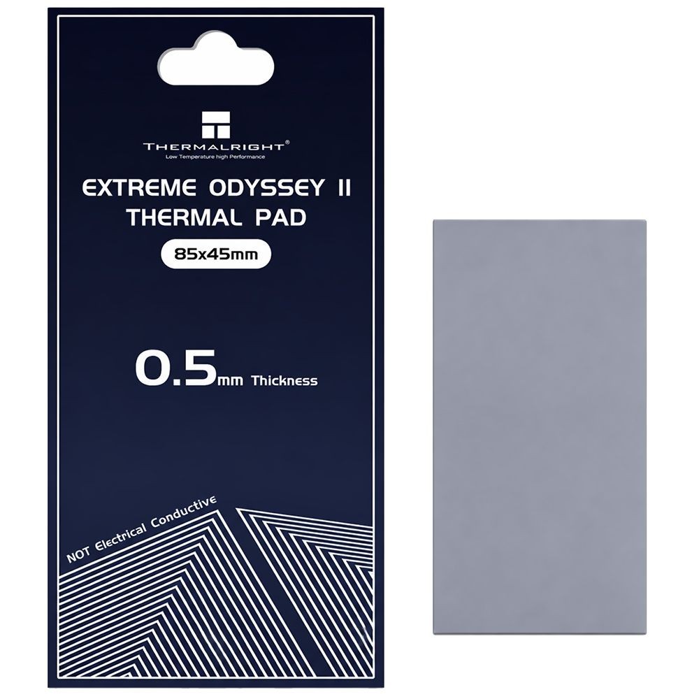Pasta Térmica Thermalright Extreme Odyssey II 85x45x0.5mm Pad Termocondutor Silicone Alta Condutividade Térmica Cinza