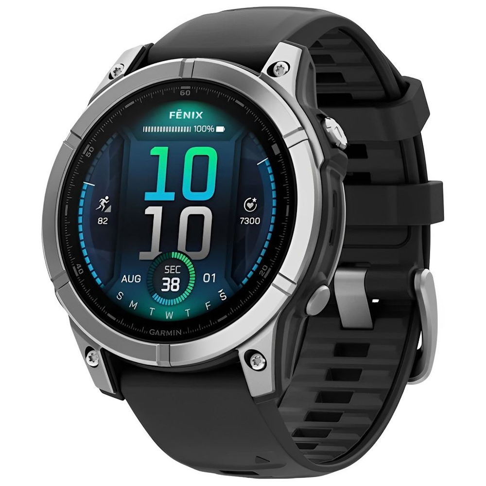 Smartwatch Garmin Fenix 47mm AMOLED com GPS Preto e Cinza