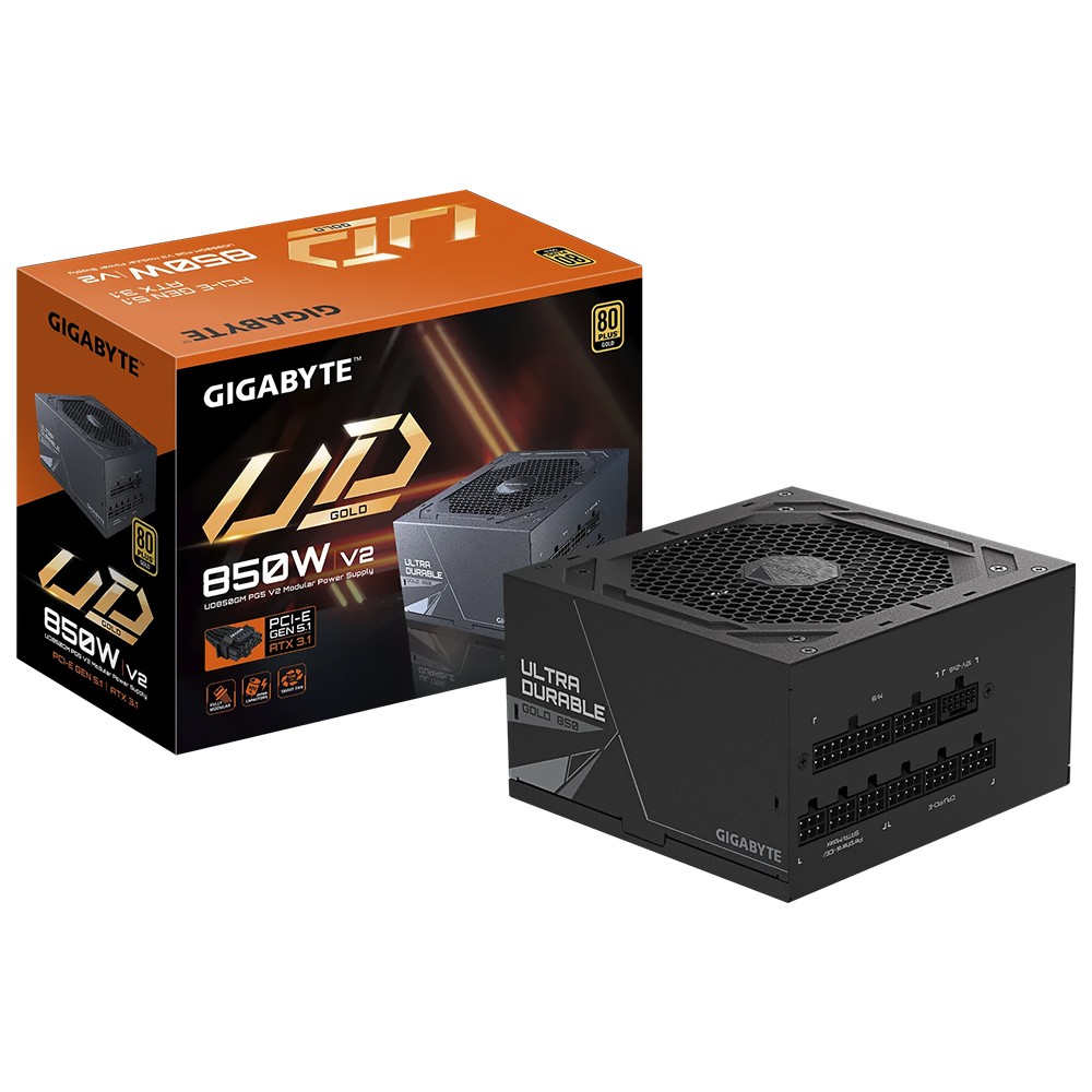 Fonte para PC Gigabyte UD850GM 850W Modular 80 Plus Gold ATX 3.1 PCIe 5.0