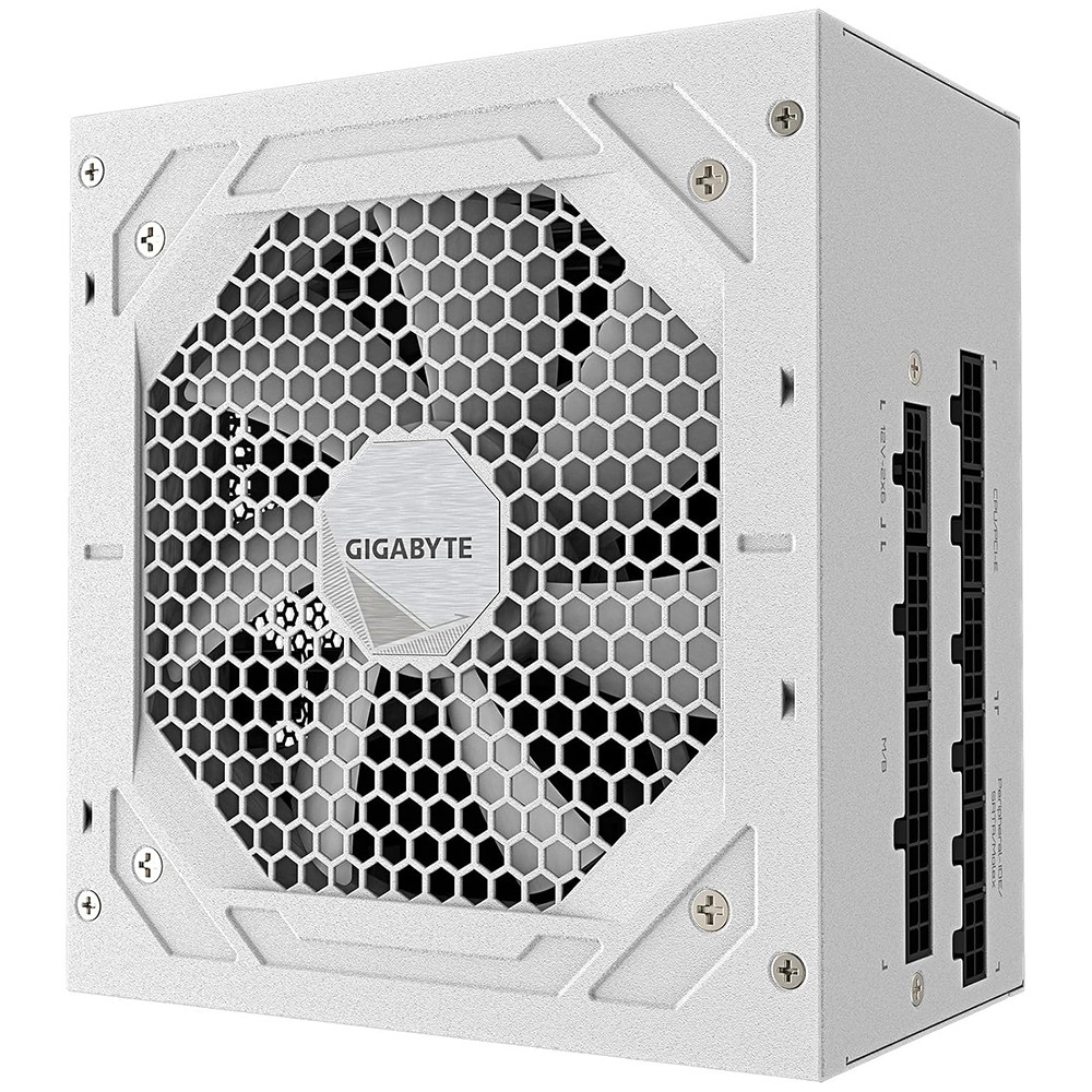Fonte 750W Gigabyte UD750GM Modular 80 Plus Gold ATX 3.1 Branca