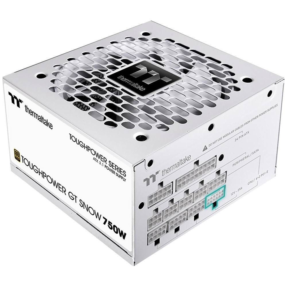 Fonte Gamer Thermaltake Toughpower GT 750W 80 Plus Gold ATX 3.1 Branca