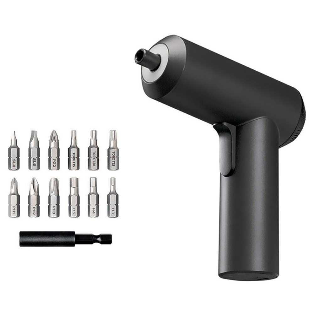 Parafusadeira Elétrica Xiaomi Mi Cordless Screwdriver MJDDLSD001QW Sem Fio 3N1 2000mAh 4Nm Preto Compacta Portátil