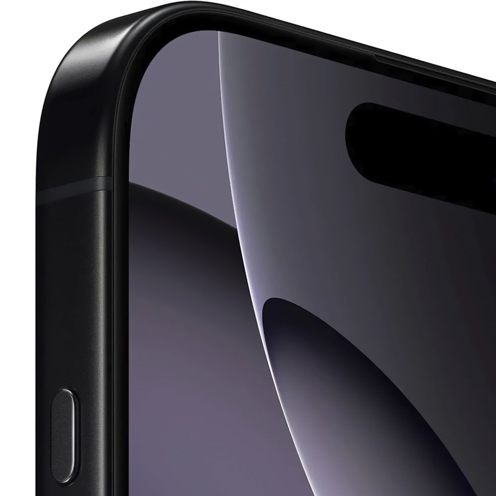 Smartphone Apple iPhone 16 Pro MYM93LL/A A3083 128GB Black Titanium 5G Tela 6.3 Super Retina XDR iOS Câmera Tripla