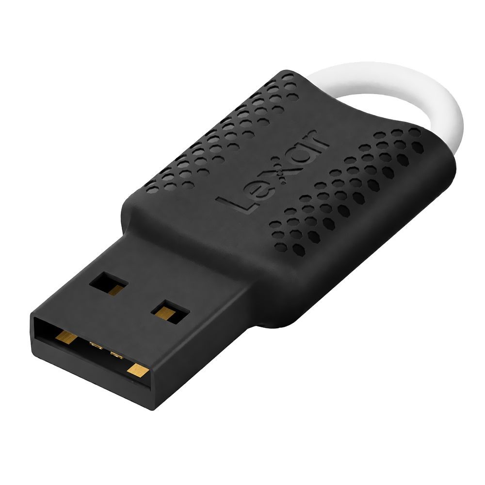 Pendrive Lexar JumpDrive V40 64GB USB 2.0 LJDV40-64GAB Compacto Portátil Armazenamento Dados Preto