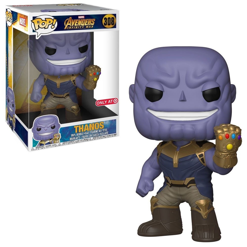 Boneco Funko Pop Marvel Avengers Infinity War Thanos Super Sized 10 308 Colecionável Vinil
