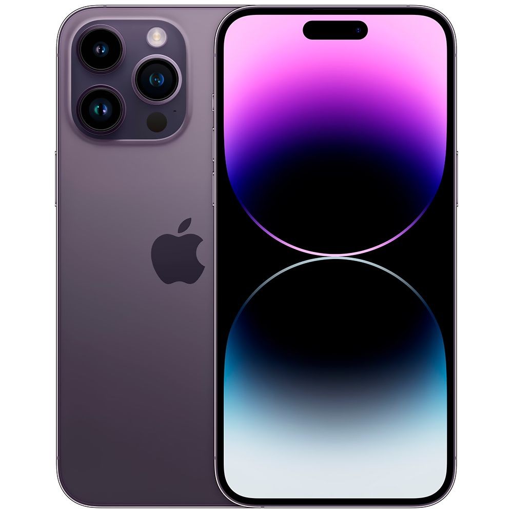 Smartphone Apple iPhone 14 Pro 128GB Deep Purple Recondicionado Grade A+ 5G Tela OLED ProMotion Câmera 48MP iOS