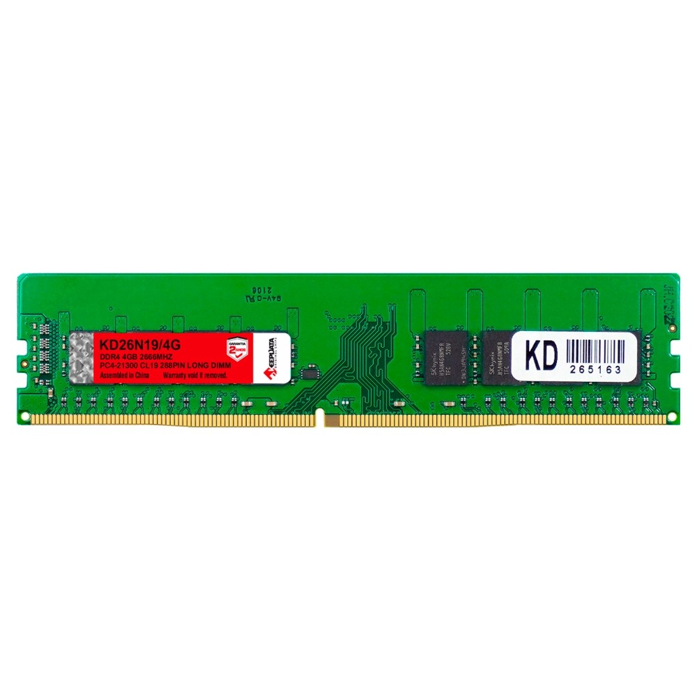 Memória RAM KeepData KD26N19/4G 4GB DDR4 2666MHz DIMM Desktop PC Alta Performance Estabilidade Upgrade Sistema Memória Desktop 288-pin