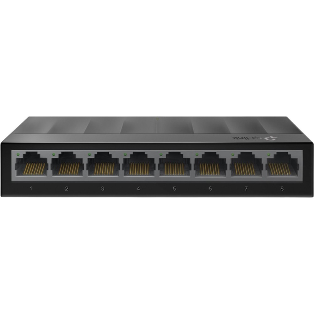 Switch TP-Link LS1008G 8 Portas 10/100/1000 Mbps Plástico Gigabit Desktop Plug and Play Ideal Rede Doméstica