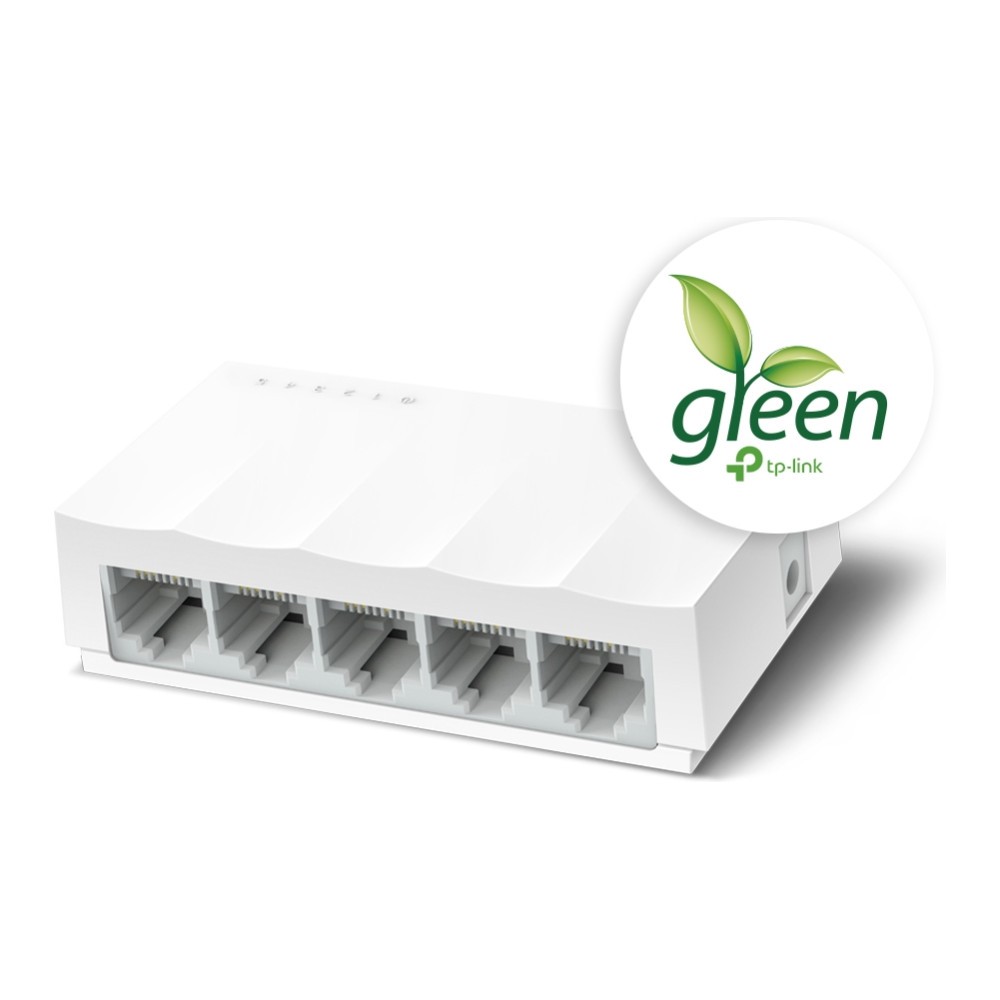 Switch TP-Link LS1005 5 Portas 10/100Mbps Caixa Plástica Ethernet Rede Local Compacto Ideal Escritório