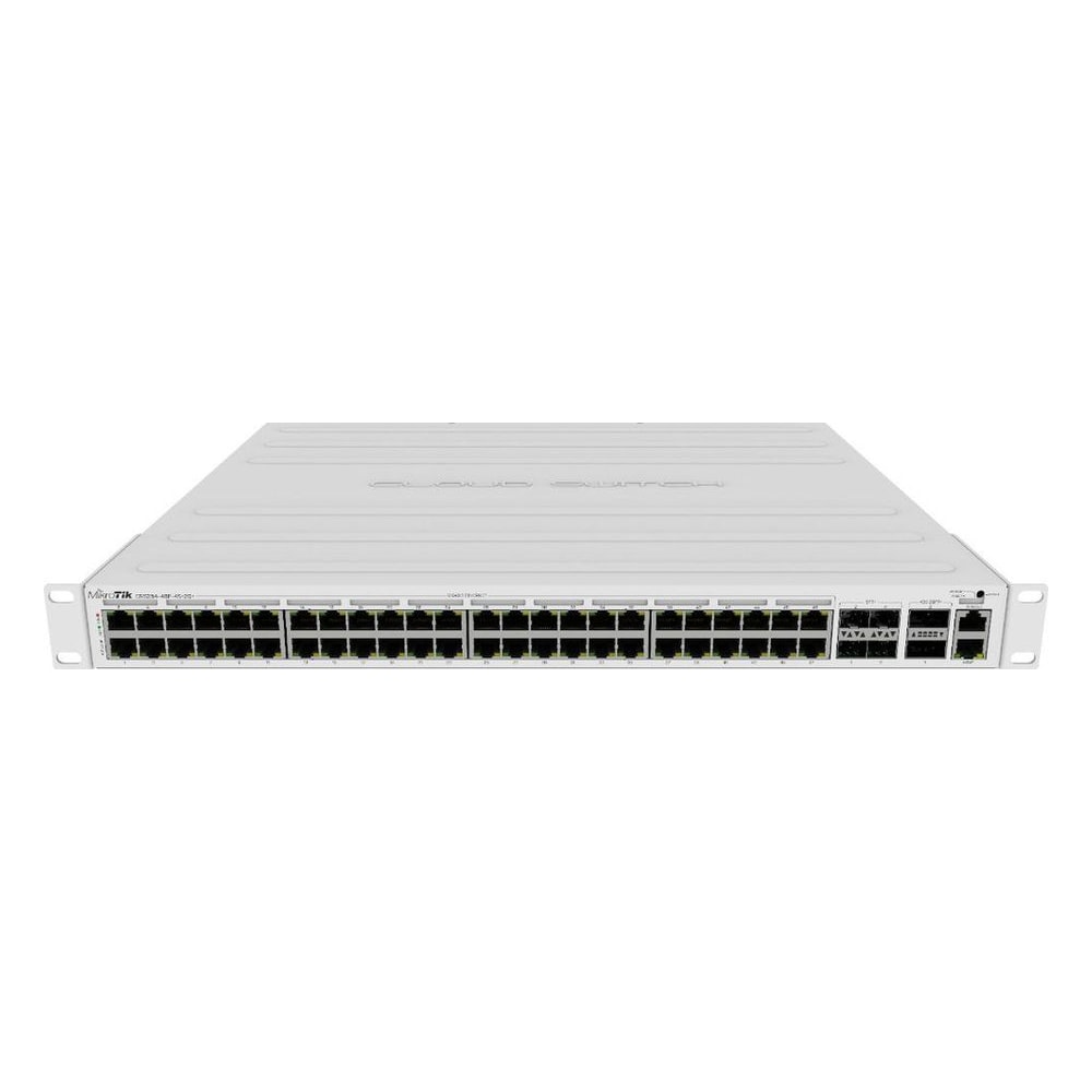 Roteador Switch MikroTik Cloud Router CRS354-48P-4S+2Q+RM 48 Portas Gigabit PoE+ 4 SFP+ 10G 2 QSFP+ 40G Rack Management