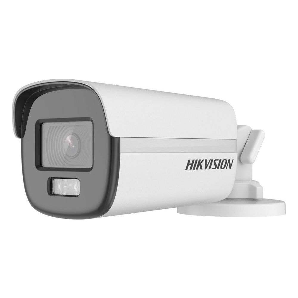 Câmera Bullet Hikvision DS-2CE12DF0T-F 2MP 2.8mm ColorVu Visão Noturna Vigilância IP67 Alta Definição