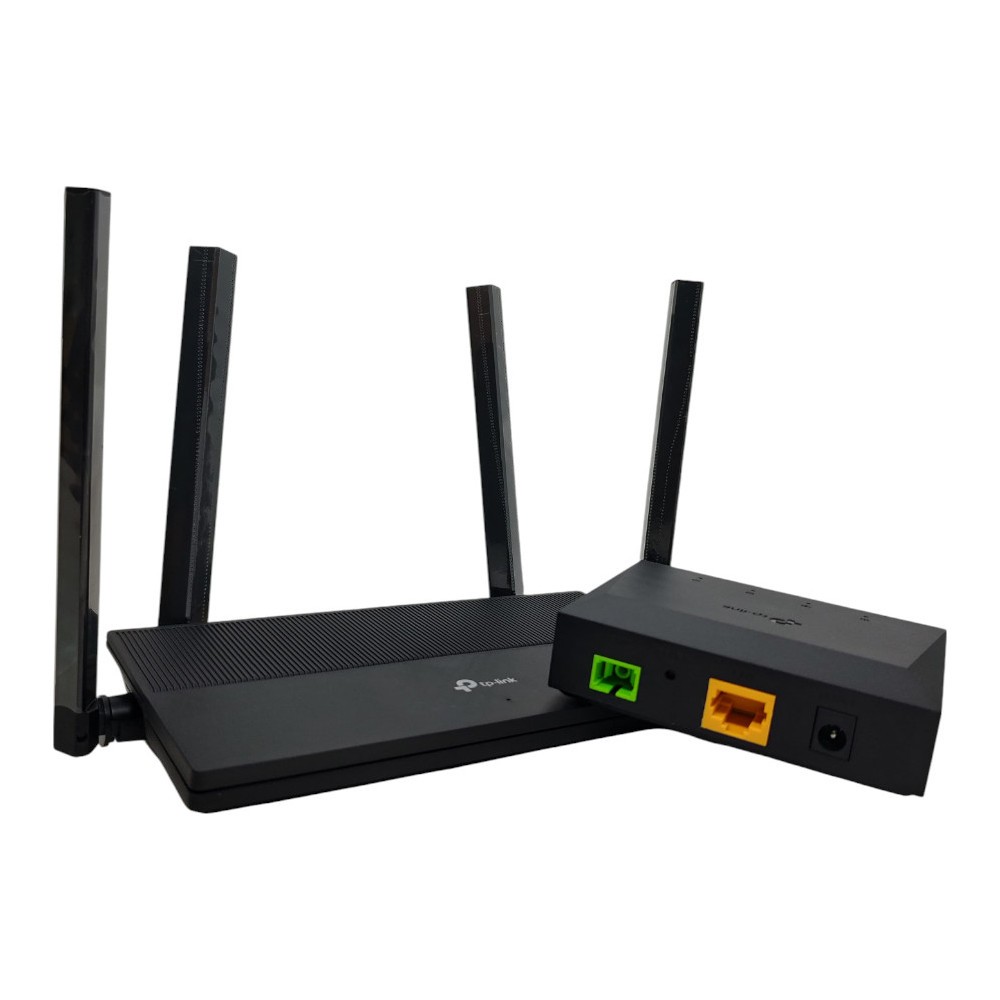 Roteador Wi-Fi 6 TP-Link EX141 Combo com ONU XPON 1Gbps Alta Velocidade