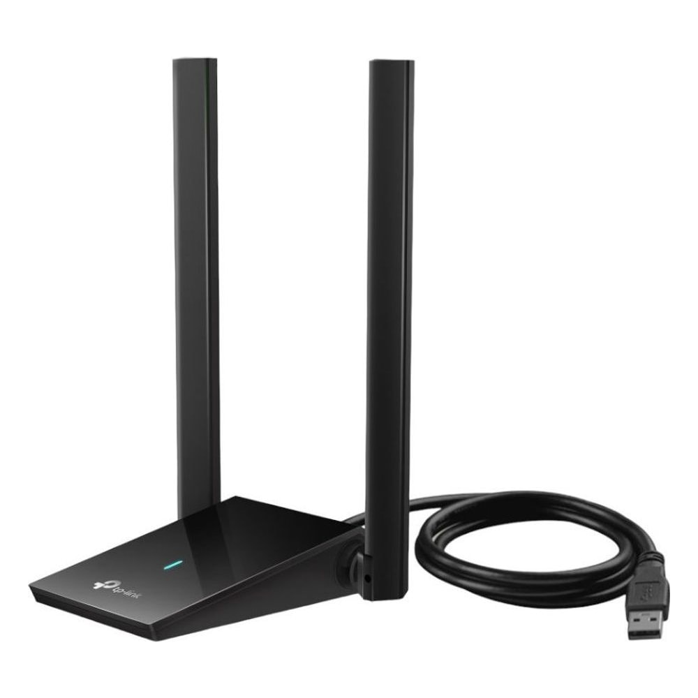 Adaptador USB Wi-Fi 6 TP-Link Archer TX20U Plus AX1800 Dual Band Antenas Externas 1800Mbps Bluetooth 5.0 Compatível Windows