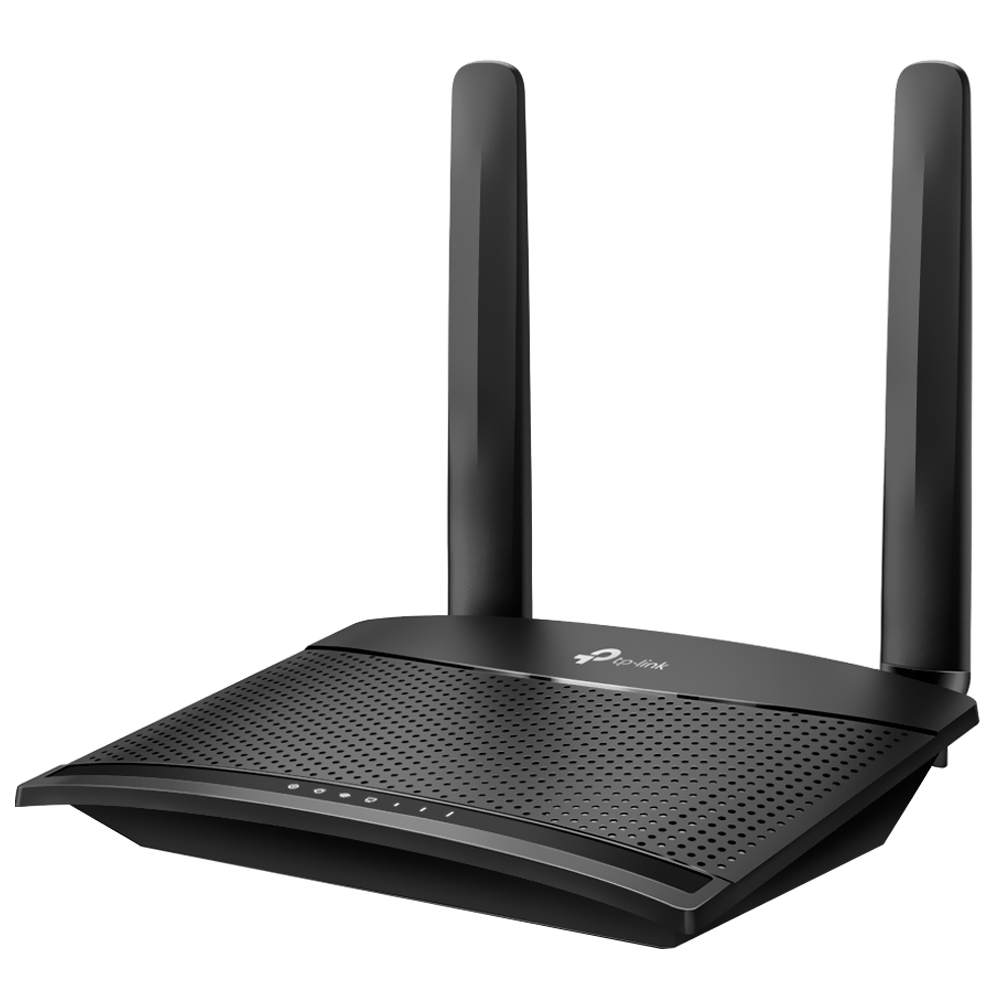 Roteador Wi-Fi TP-Link TL-MR100 3G 4G com 2 Antenas Preto