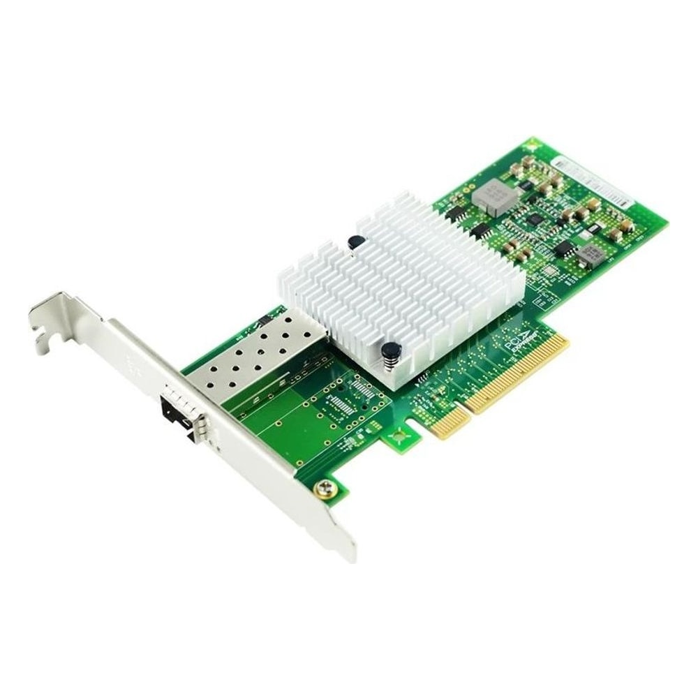 Placa de Rede PCI Express Intel X520-DA1 10GB 1 Porta SFP+ Adaptador Servidor PCIe 2.0 Controlador Intel 82599