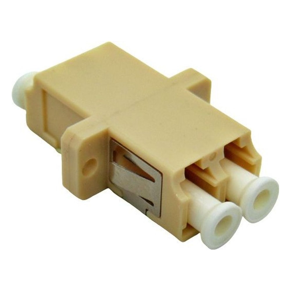 Adaptador de Fibra Óptica LC Duplex Multimodo JZ-7019 Bege