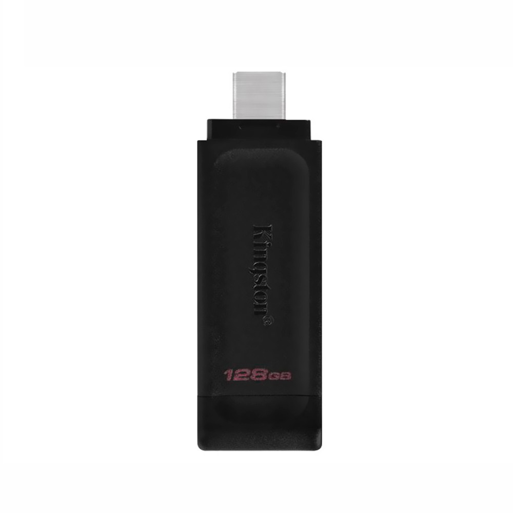 Pendrive Kingston DT70 128GB USB-C 3.2 Rápido Preto
