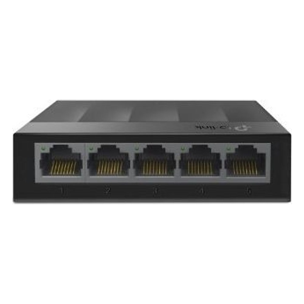 Switch TP-Link LS1005G 5 Portas 10/100/1000Mbps Plástico Gigabit Desktop Plug and Play Ideal Rede Doméstica