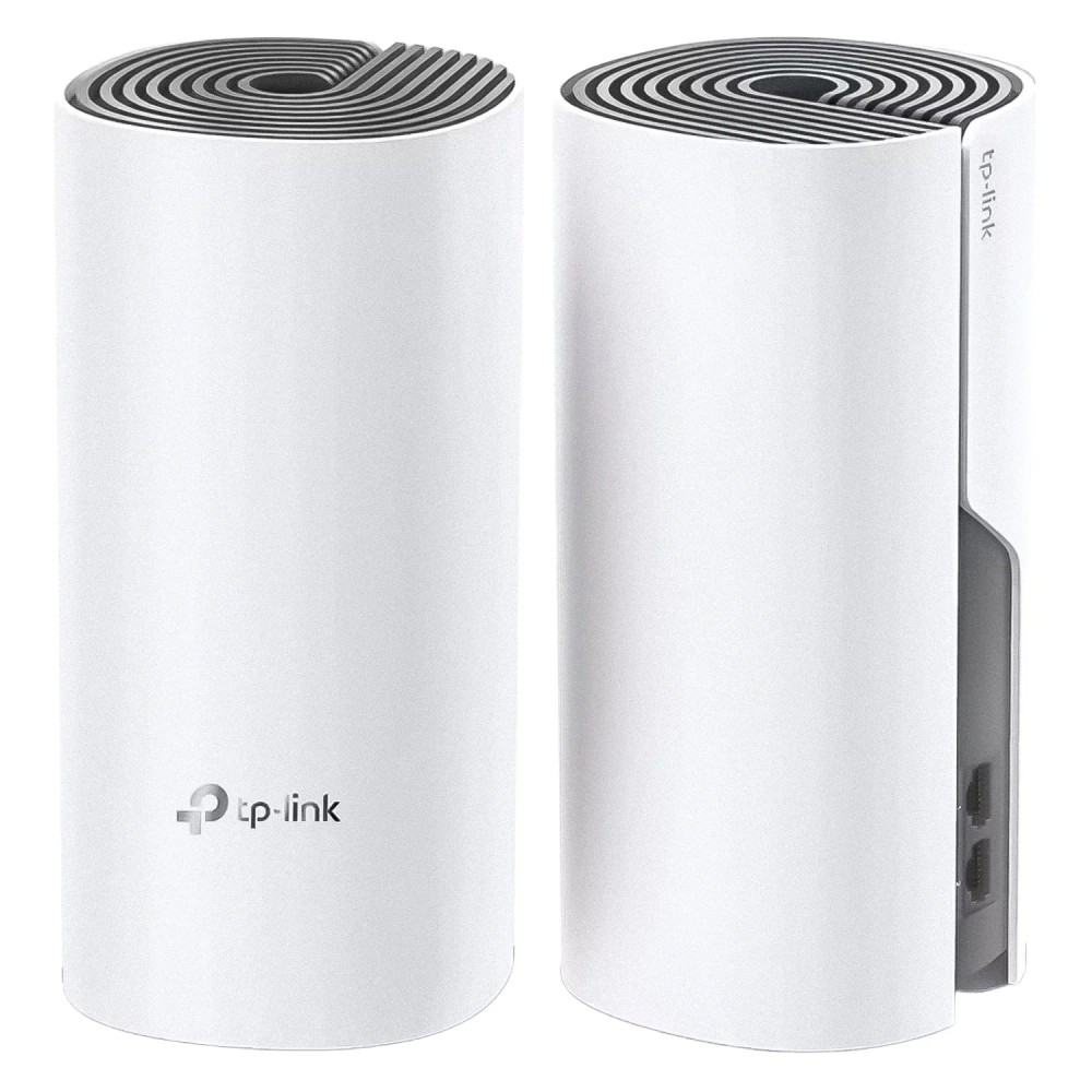 Roteador TP-Link Deco E4 Mesh WiFi AC1200 2 Unidades Sem Fio Branco