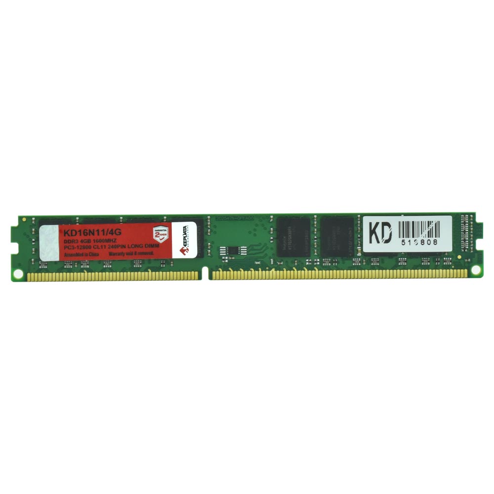 Memória RAM Keepdata 4GB DDR3 1600MHz Dimensão DIMM Preto