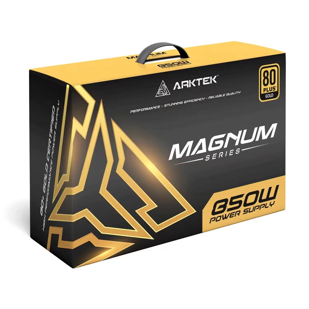 Fonte Arktek AK-ATX850WG ATX 850W 80 Plus Gold PFC Ativo Full Modular Bivolt - Preto