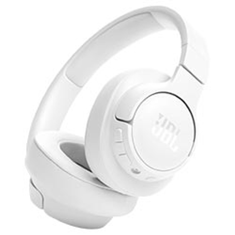 Fone de Ouvido Sem Fio JBL Tune T720BT Bluetooth 5.0 Pure Bass Microfone 30h Bateria Branco