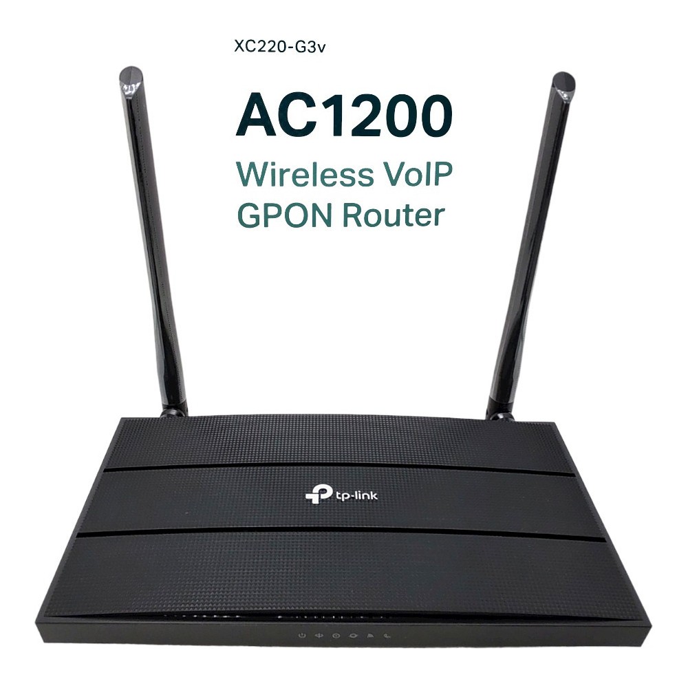 ONT GPON Wi-Fi TP-Link XC220-G3V Gigabit 1000Mbps VOIP SC-APC Dual Band 2.4GHz 5GHz Ideal Fibra
