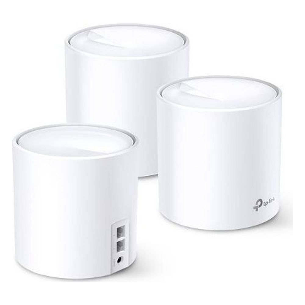 Roteador Wi-Fi 6 TP-Link Deco X20 (3-Pack) Whole-Home Mesh AX1800 Dual Band 1800Mbps MU-MIMO Beamforming Compatível Alexa