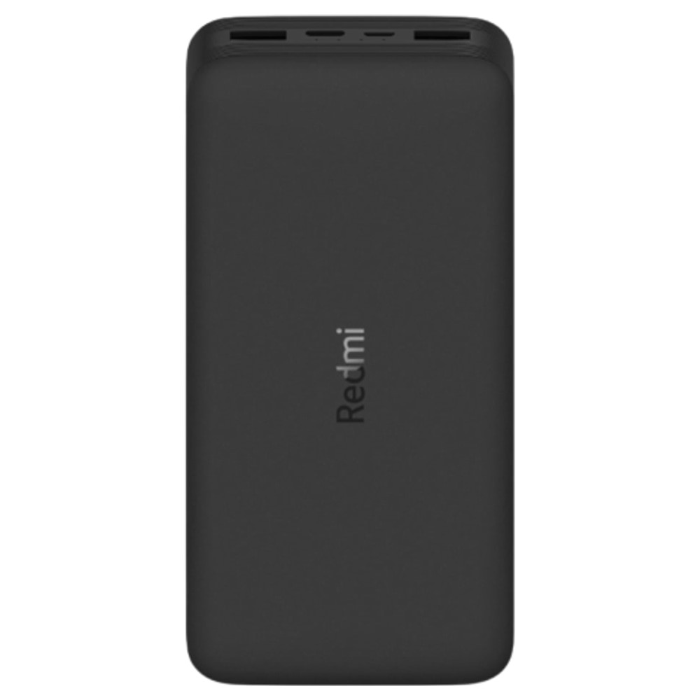Carregador Portátil Xiaomi Redmi PB-200-LZM 20.000mAh com 2 Portas USB-A e 1 USB-C - Preto
