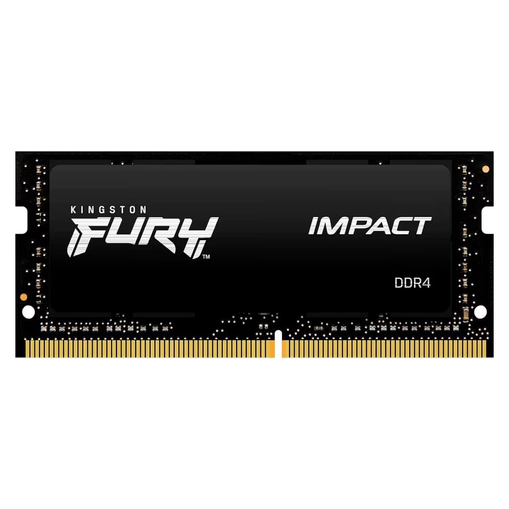 Memória RAM Kingston Fury Impact 8GB DDR4 3200MHz para Notebook - KF432S20IB/8