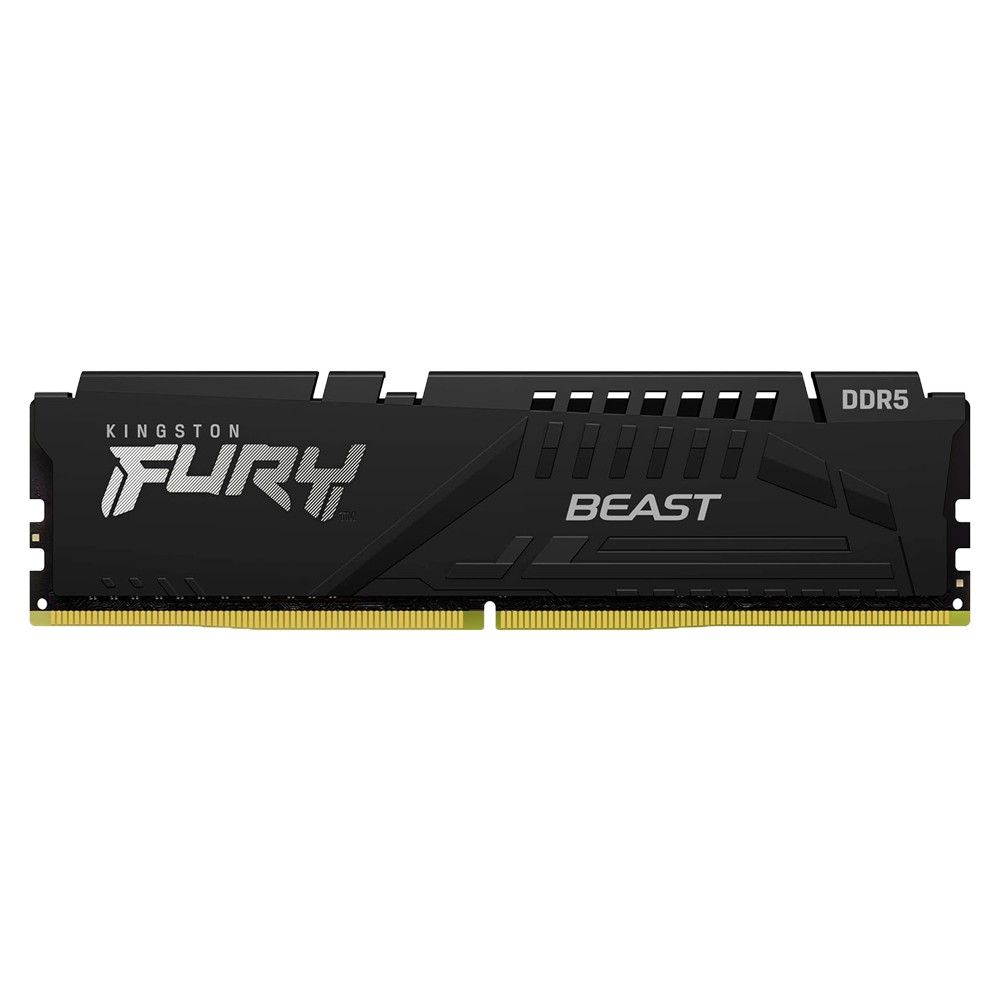 Memória RAM Kingston Fury Beast KF552C40BB-16 16GB DDR5 5200MHz CL40 DIMM Desktop PC Gamer Alta Performance Dissipador Preto