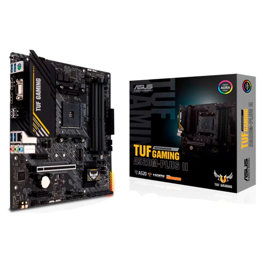 Placa Mãe Micro ATX Asus TUF Gaming A520M-PLUS II DDR4 Socket AM4