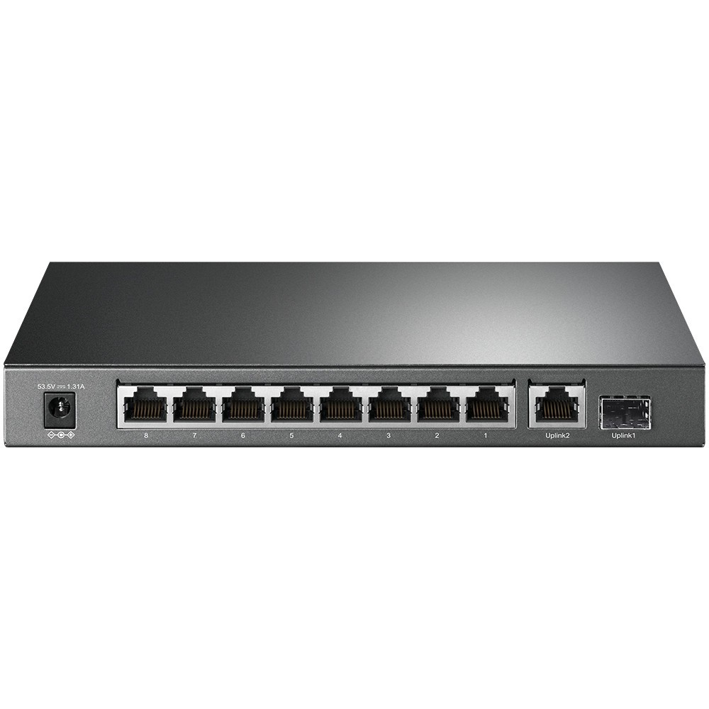 Switch TP-Link TL-SG1210P 10 Portas 8 Gigabit PoE+ 1 SFP Desktop 150W Gerenciável Rede Ethernet