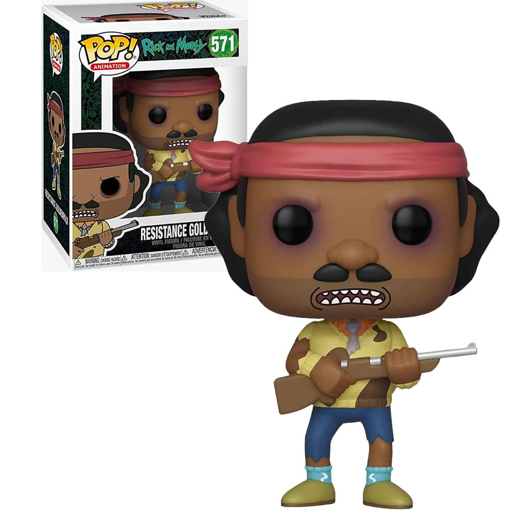 Boneco Funko Pop Animation Rick And Morty Resistance Goldenfold 571 Colecionável Vinil Original