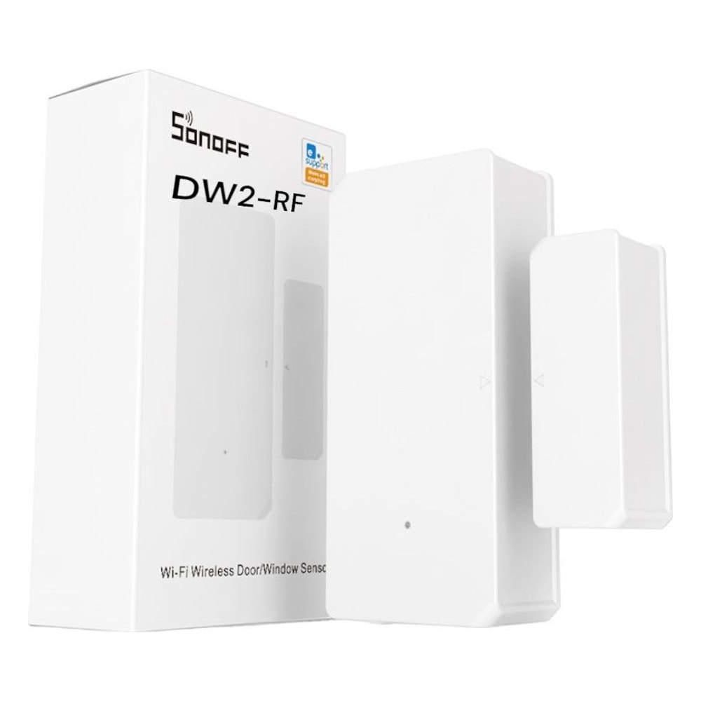 Sensor de Porta Janela Sem Fio Sonoff DW2-RF 433MHz Detecção de Abertura Alarme Segurança Inteligente