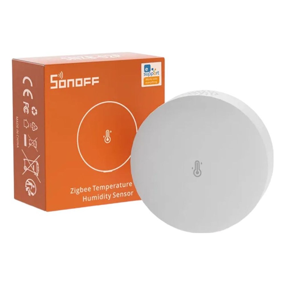 Sensor de Temperatura e Umidade Sonoff Zigbee SNZB-02P Monitoramento Inteligente Conectividade Sem Fio Compatível com App