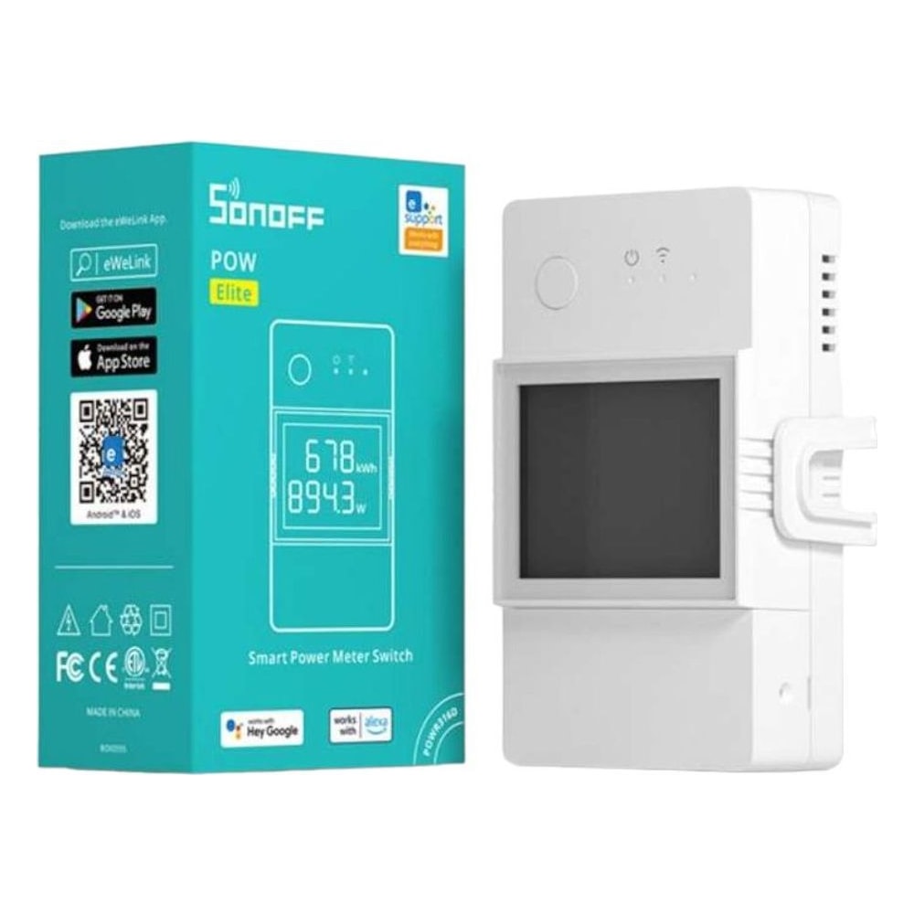 Interruptor Inteligente Sonoff POWR320D Wi-Fi 2.4GHz Controle Remoto