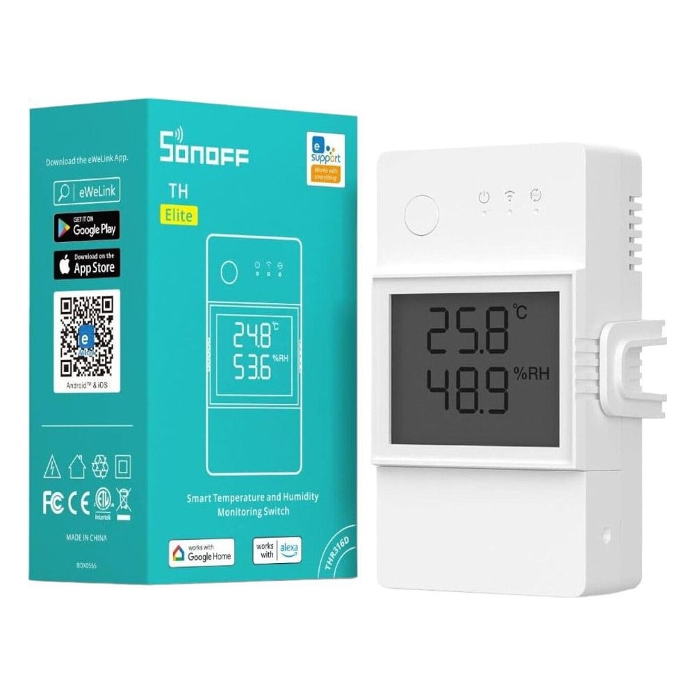 Interruptor Wi-Fi Sonoff THR316D com Monitoramento de Temperatura e App