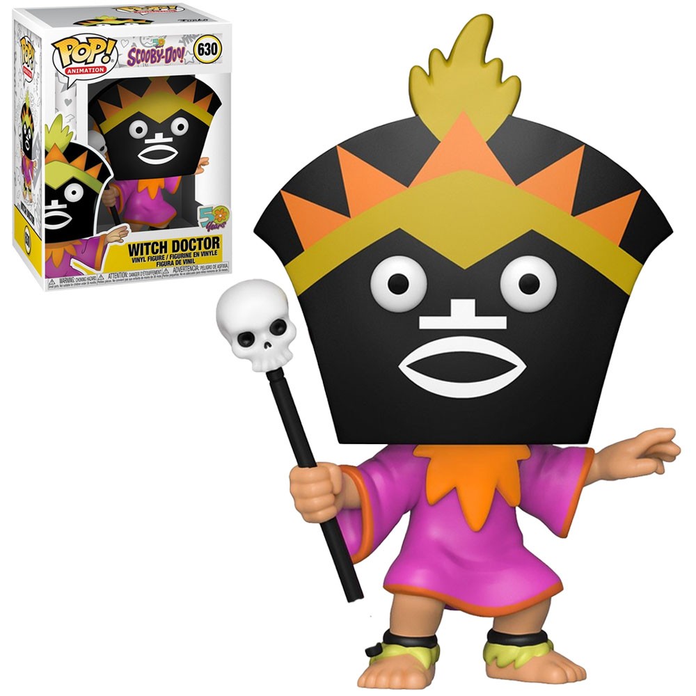Boneco Funko Pop Animation Scooby-Doo Witch Doctor 630 Colecionável Vinil Original