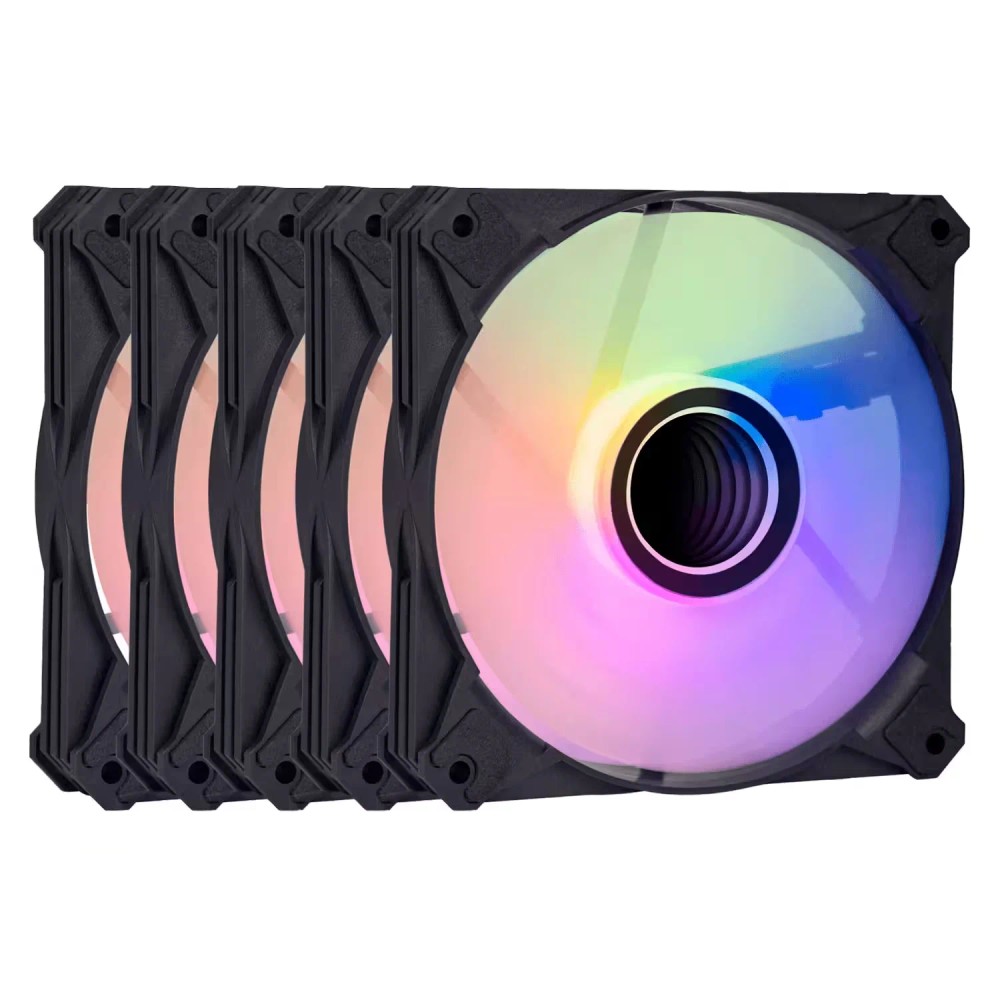 Cooler Fan para Gabinete Darkflash INF8 5 em 1 - Preto